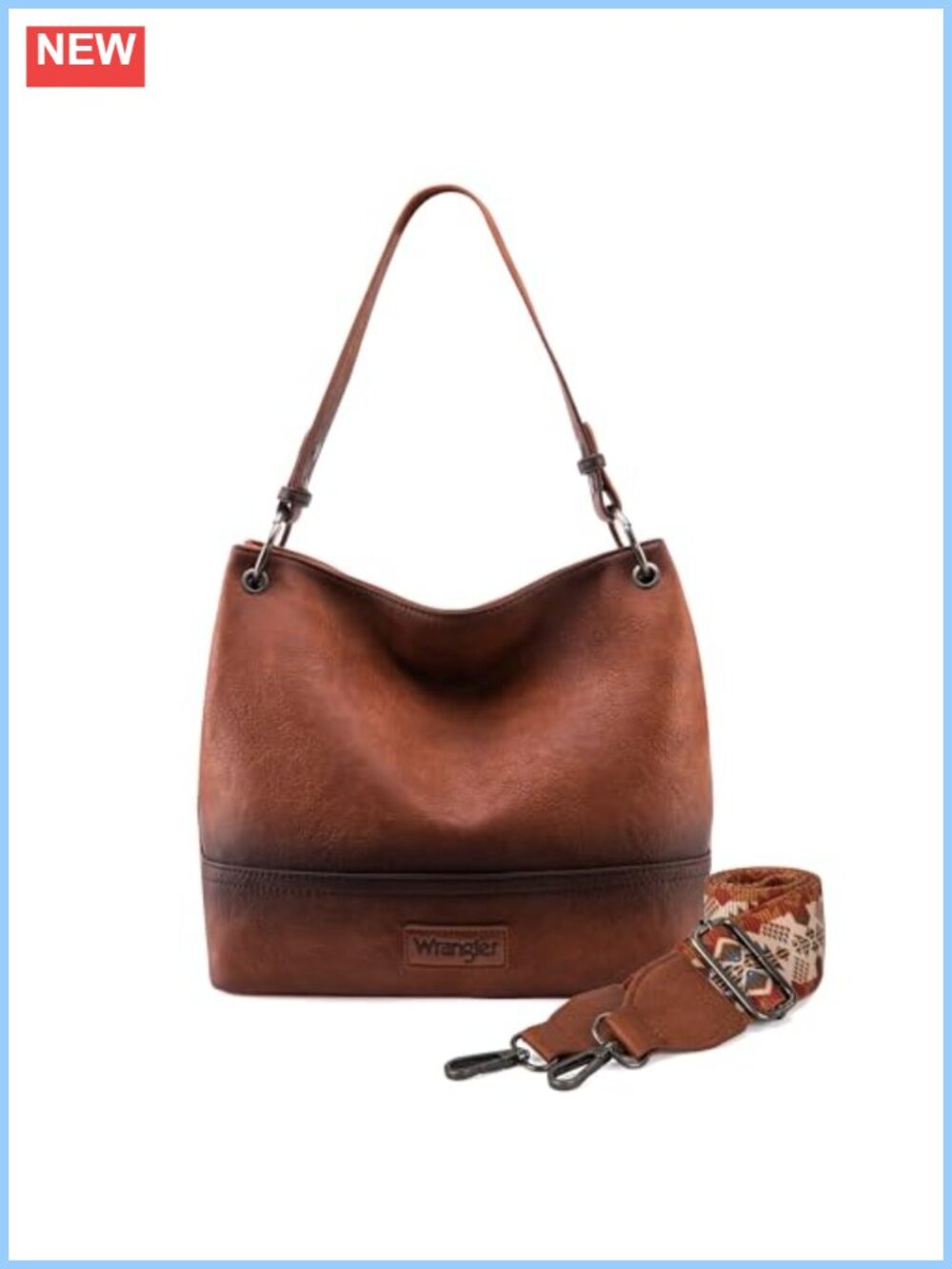 Vegan Leather Hobo Bag Removable Crossbody Strap Top Handle